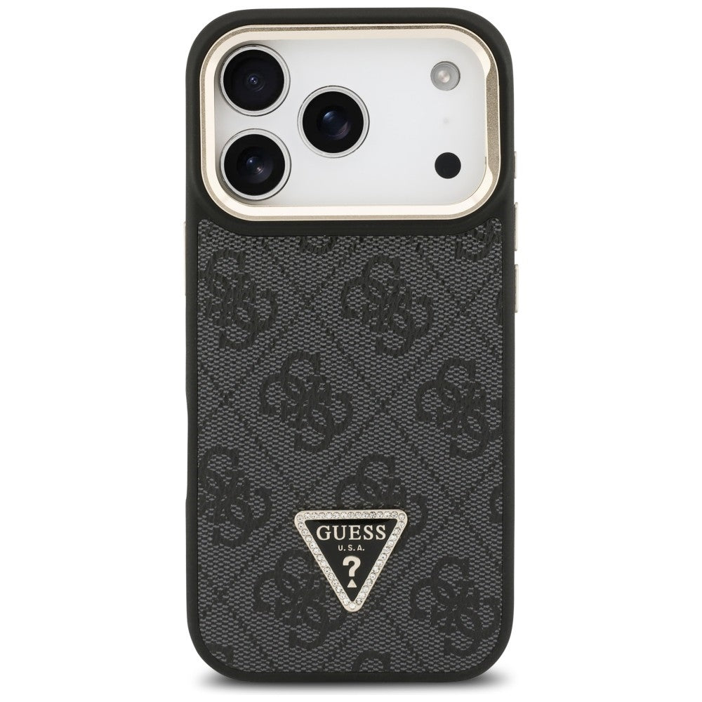 Guess - Hardcase 4G Triangle Logo MagSafe with Stand Camera (GUHMP17LPCS4GPTK) - iPhone 17 Pro - Black