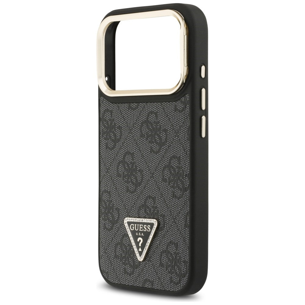 Guess - Hardcase 4G Triangle Logo MagSafe with Stand Camera (GUHMP17LPCS4GPTK) - iPhone 17 Pro - Black