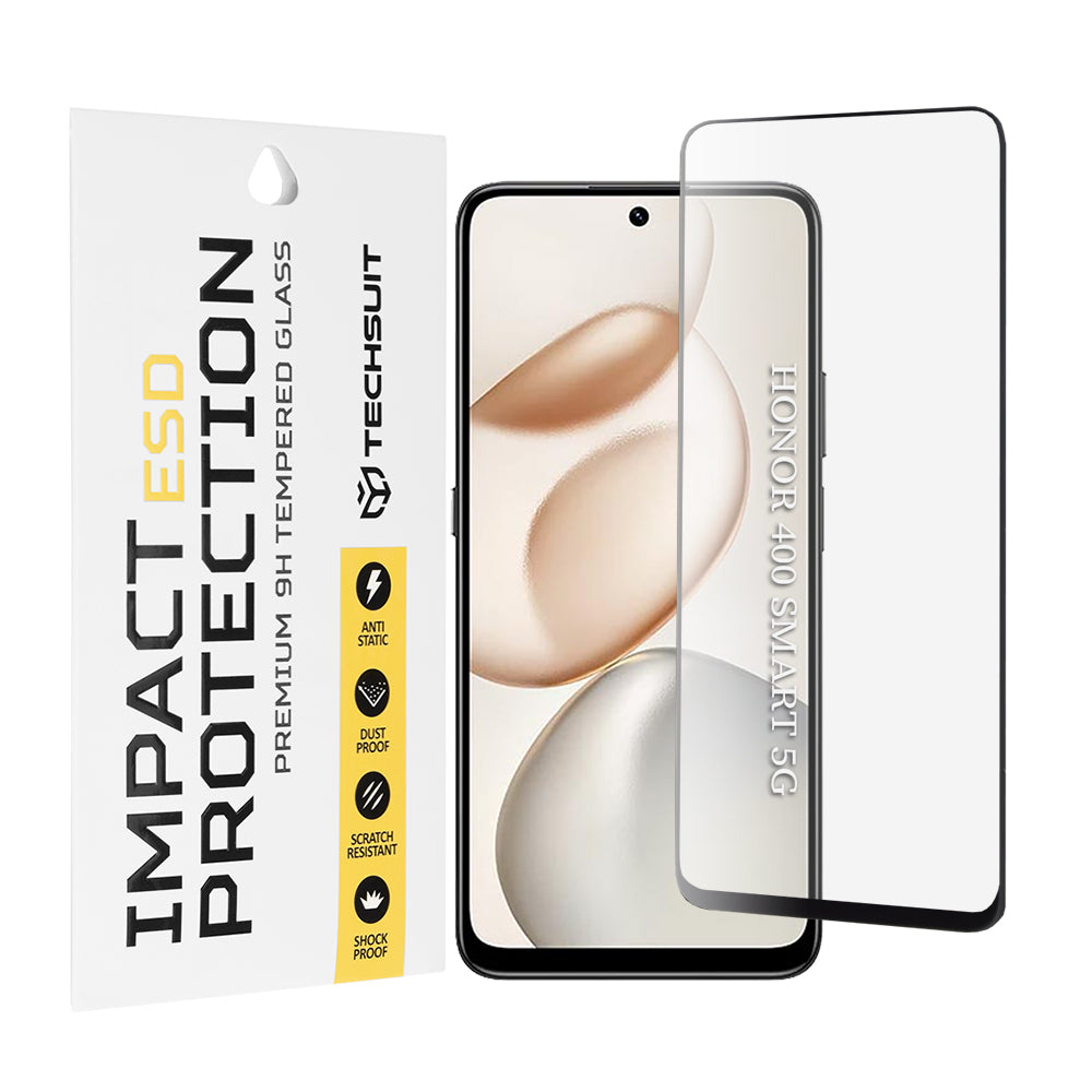 Techsuit - ESD Glass - Honor 400 Smart 5G / 400 Smart 4G / 200 Smart / 90 Smart / X7d 4G / X7b 4G / X7b 5G / X7c - Black