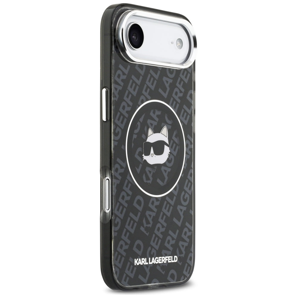 Karl Lagerfeld - IML Choupette Head Logo MagSafe (KLHMP17MHMKBCHOK) - iPhone 17 Air - Black