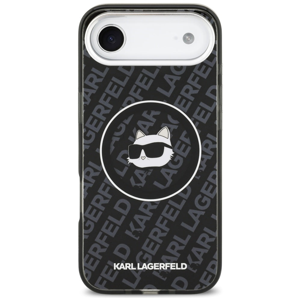 Karl Lagerfeld - IML Choupette Head Logo MagSafe (KLHMP17MHMKBCHOK) - iPhone 17 Air - Black