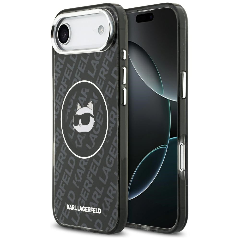 Karl Lagerfeld - IML Choupette Head Logo MagSafe (KLHMP17MHMKBCHOK) - iPhone 17 Air - Black