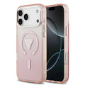 Husa pentru iPhone 17 Pro Max - Guess IML Gradient Triangle Logo MagSafe (GUHMP17XHGTMLCGP) - Pink