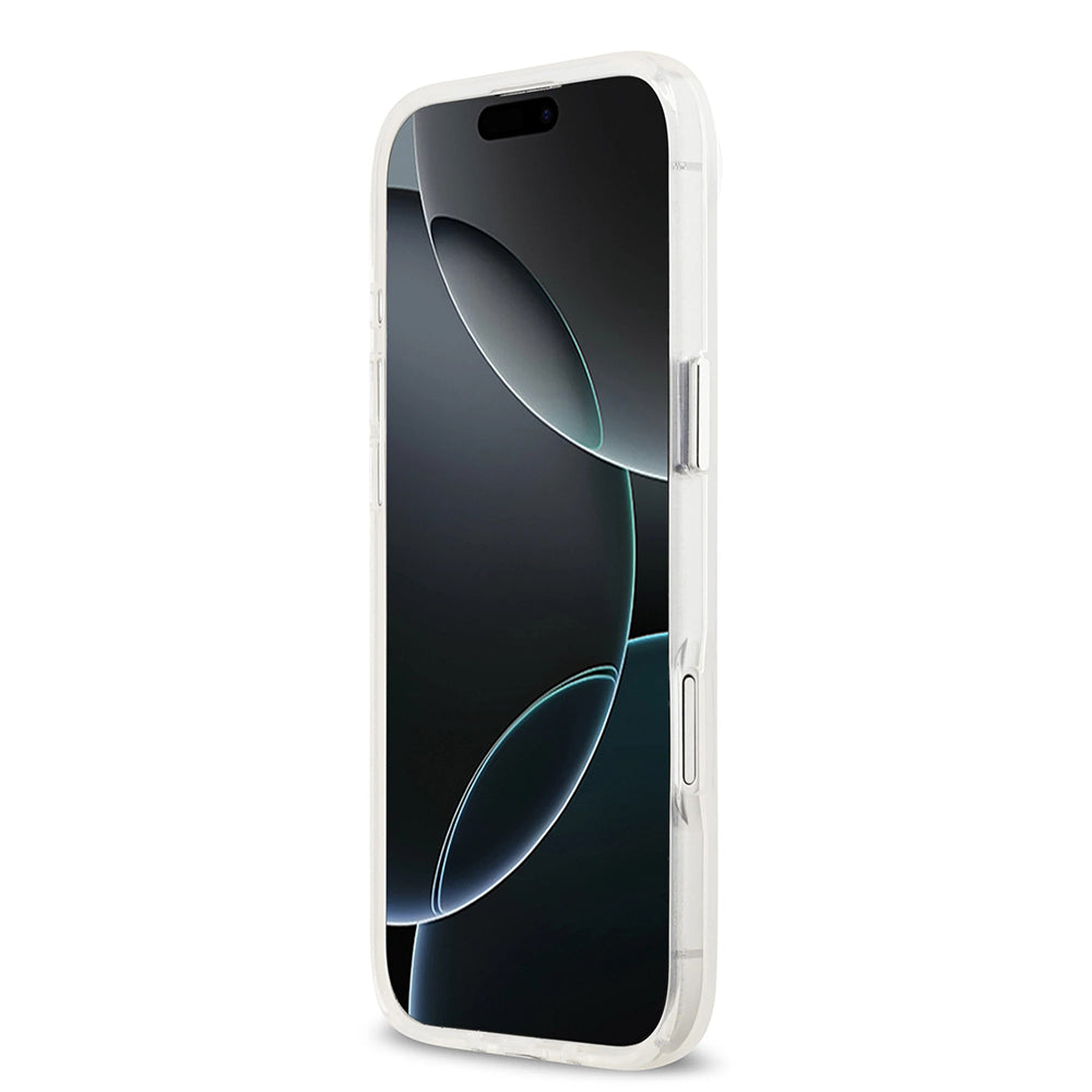 Husa pentru iPhone 17 Air - Guess IML Gradient Triangle Logo MagSafe (GUHMP17MHGTMLCGT) - Clear