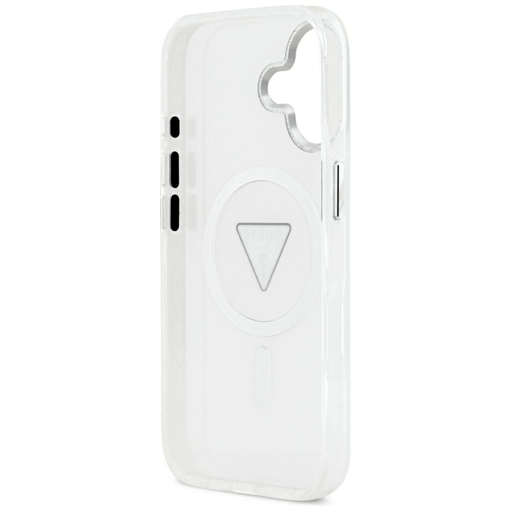 Husa pentru iPhone 17 - Guess IML Gradient Triangle Logo MagSafe (GUHMP17SHGTMLCGT) - Clear