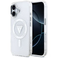 Husa pentru iPhone 17 - Guess IML Gradient Triangle Logo MagSafe (GUHMP17SHGTMLCGT) - Clear