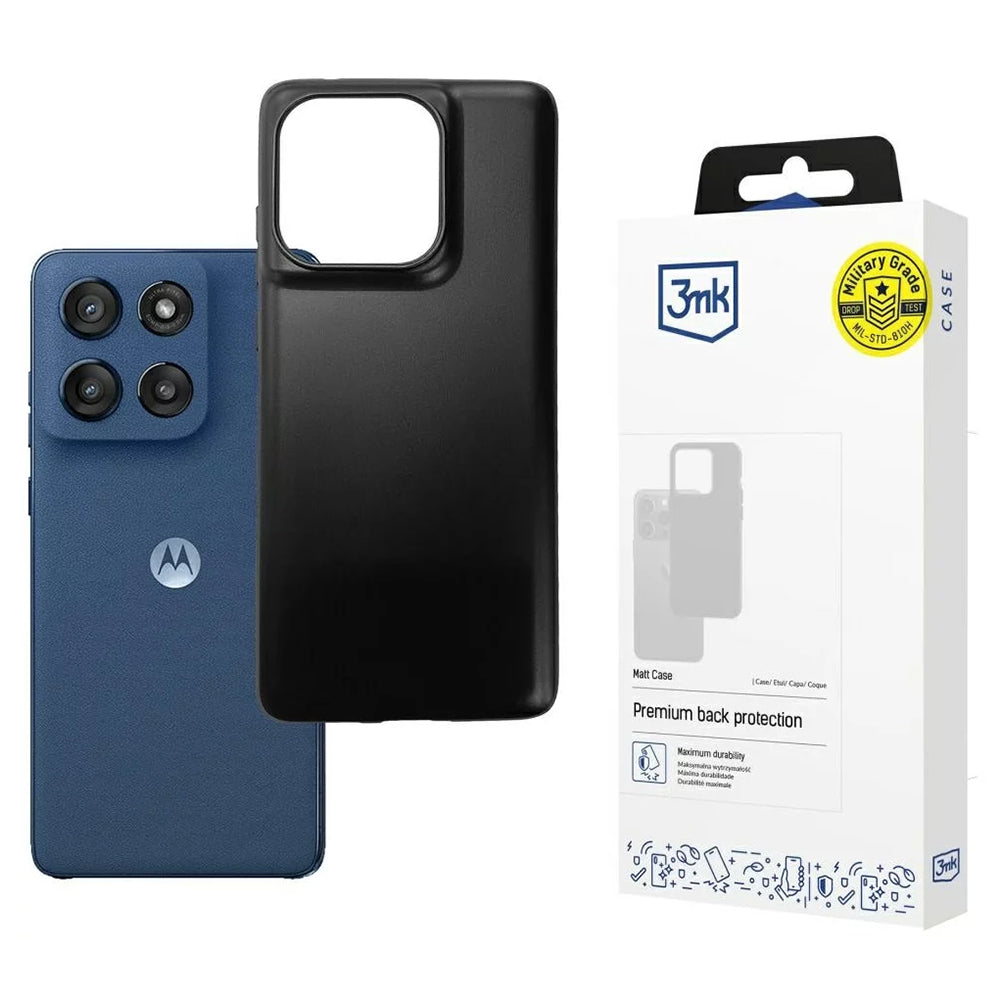 3mk - Matt Case - Motorola Moto Edge 60 / Edge 60 Fusion - Black