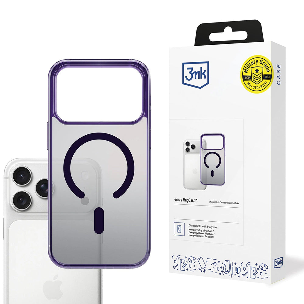 3mk - Frosty MagCase - iPhone 17 Pro - Purple