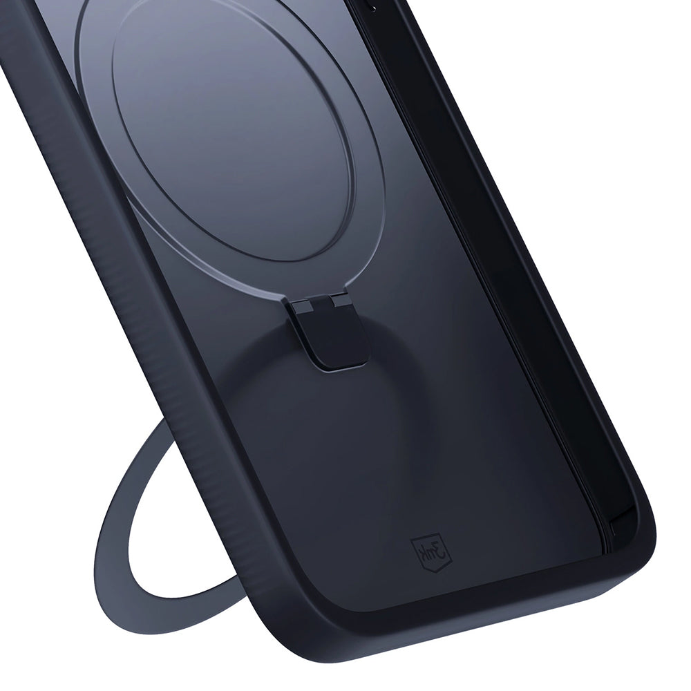 3mk - Smoke Case Mag&Stand - iPhone 16 Pro Max - Black