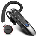 Techsuit - Premium Bluetooth Headset AirTalk (CB2) - Bluetooth, 20 Hours Talk Time, Type-C, Lightweight, Dual Mic - Blac