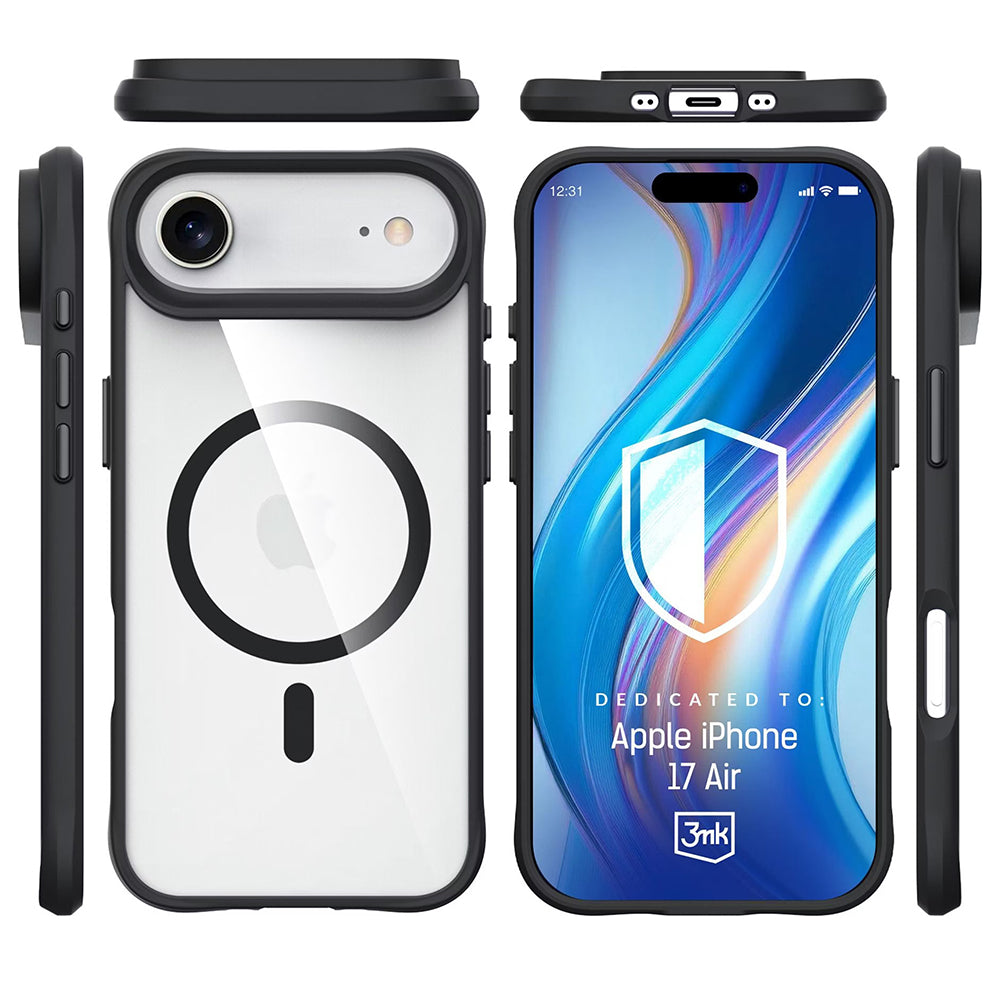 3mk - Satin Armor MagCase - iPhone 17 Air - Black