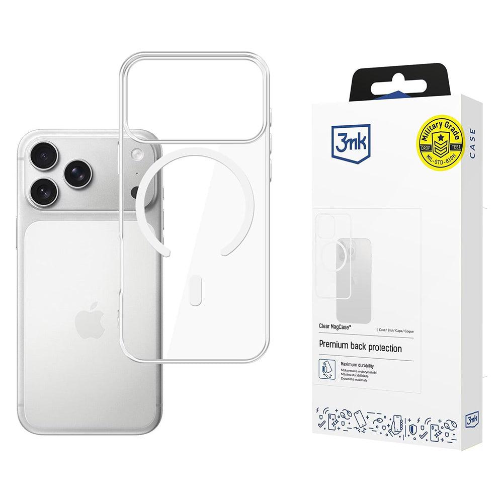 3mk - Clear MagCase - iPhone 17 Pro - Transparent