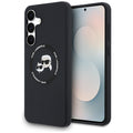 Karl Lagerfeld - Silicone KC Heads MagSafe (KLHMS25FESKCHTCK) - Samsung Galaxy S25 FE - Black