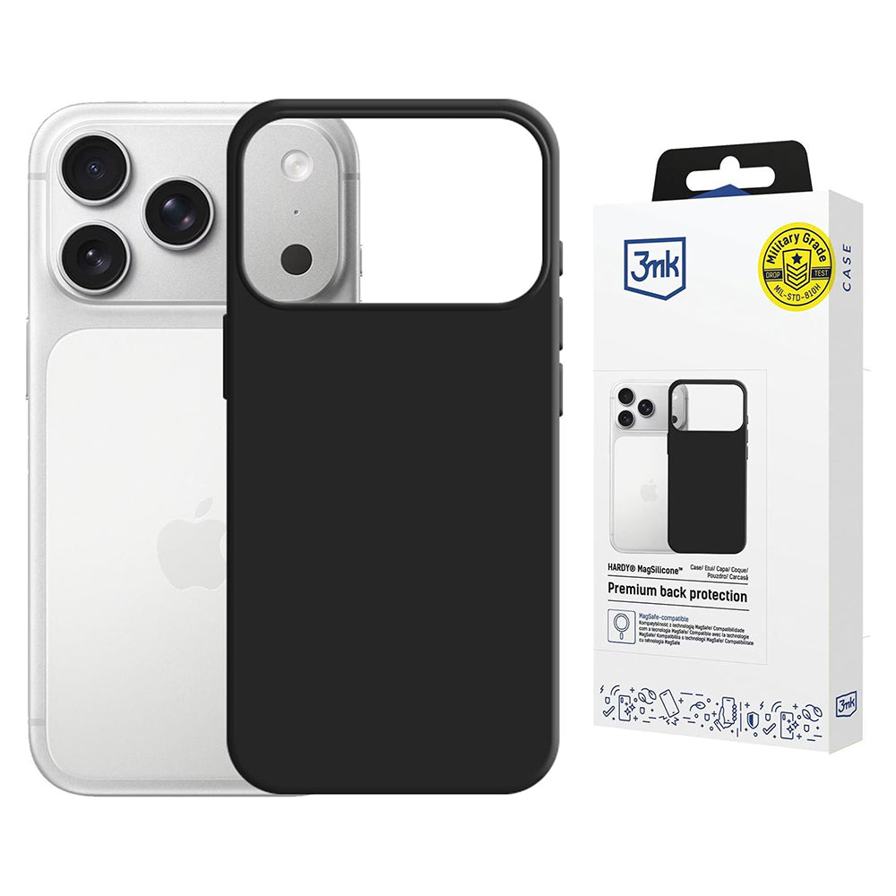 3mk - Hardy MagSilicone - iPhone 17 Pro - Graphite