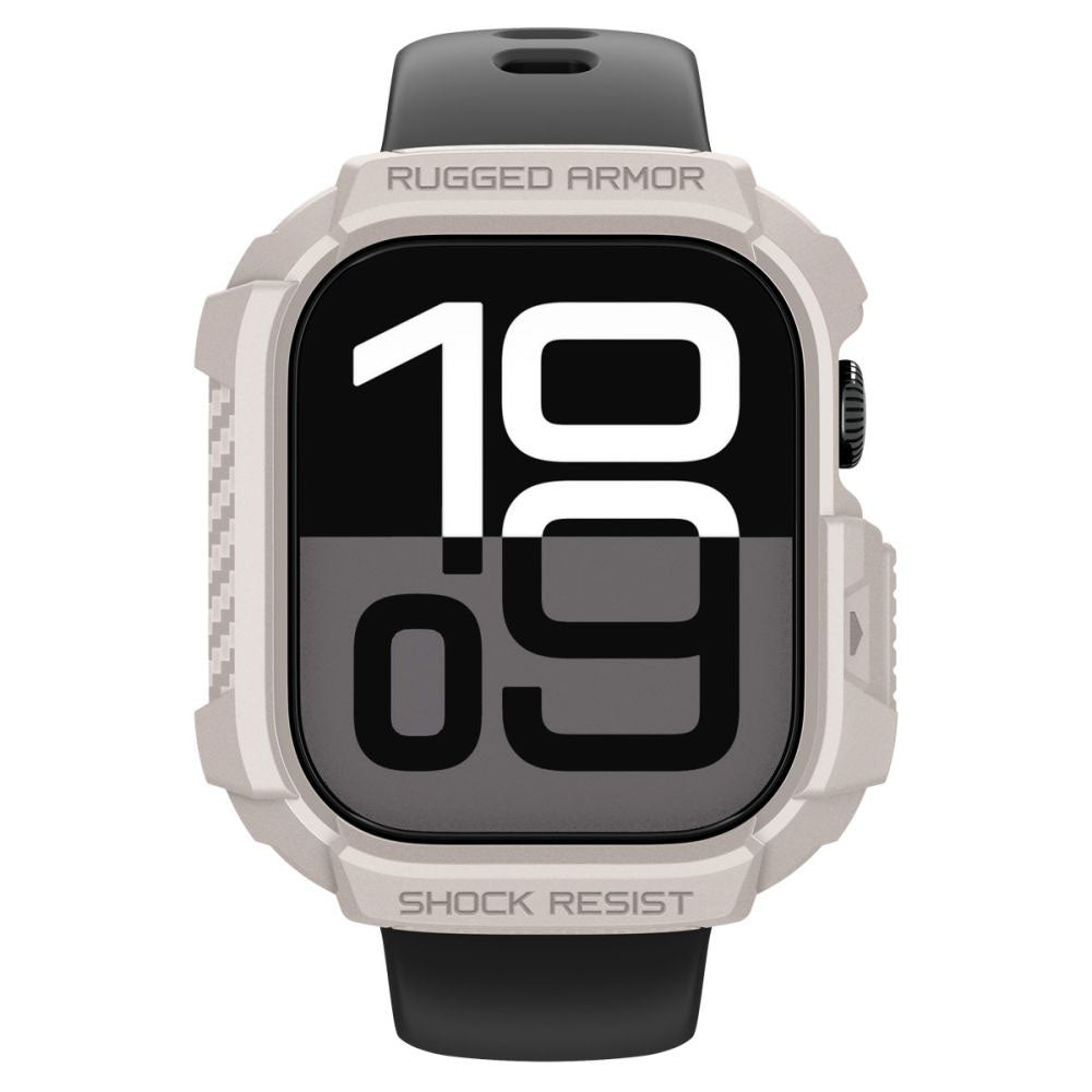 Spigen - Rugged Armor V2 (ACS10493) - Apple Watch 10 42mm / Watch 11 42mm - Dune Beige