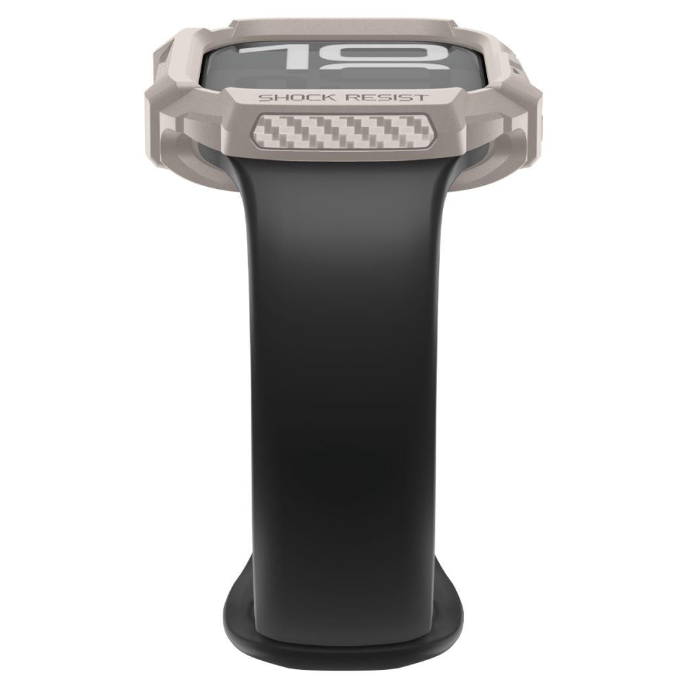 Spigen - Rugged Armor V2 (ACS10493) - Apple Watch 10 42mm / Watch 11 42mm - Dune Beige