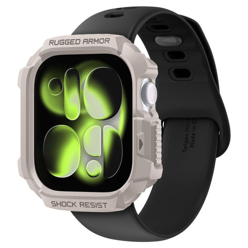 Spigen - Rugged Armor V2 (ACS10493) - Apple Watch 10 42mm / Watch 11 42mm - Dune Beige