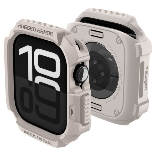 Spigen - Rugged Armor V2 (ACS10493) - Apple Watch 10 42mm / Watch 11 42mm - Dune Beige