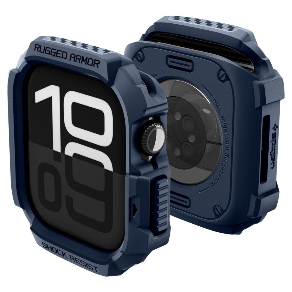 Spigen - Rugged Armor V2 (ACS10492) - Apple Watch 10 42mm / Watch 11 42mm - Navy Blue