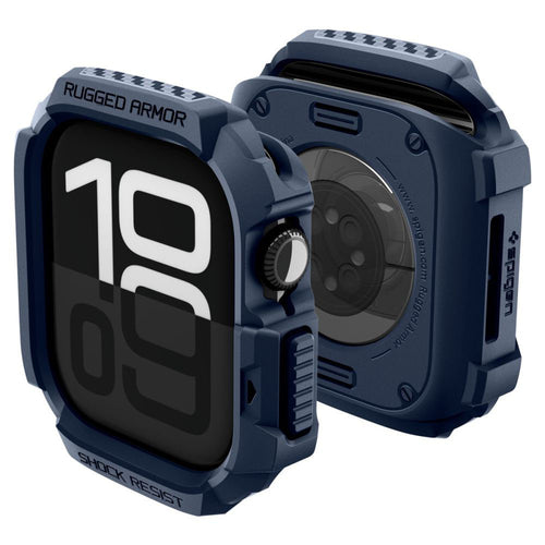 Spigen - Rugged Armor V2 (ACS10492) - Apple Watch 10 42mm / Watch 11 42mm - Navy Blue