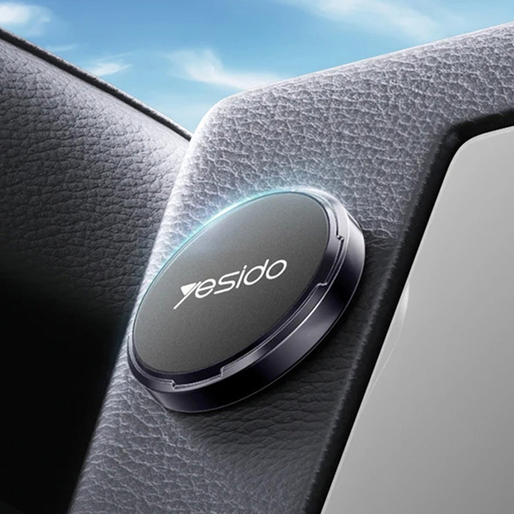 Yesido - Mini Car Holder (C211) - Magnetic, for Dashboard/Display, with Strong Adhesive, Universal - Black