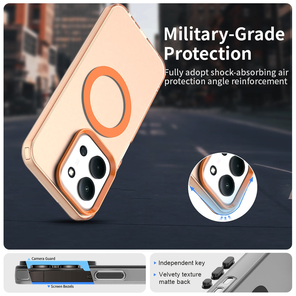 Techsuit - CandyCase MagSafe - Xiaomi Redmi 15C 4G / Redmi 15C 5G / Poco C85 4G - Orange