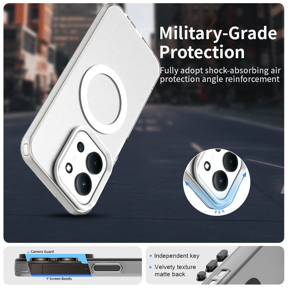 Techsuit - CandyCase MagSafe - Xiaomi Redmi 15C 4G / Redmi 15C 5G / Poco C85 4G - White