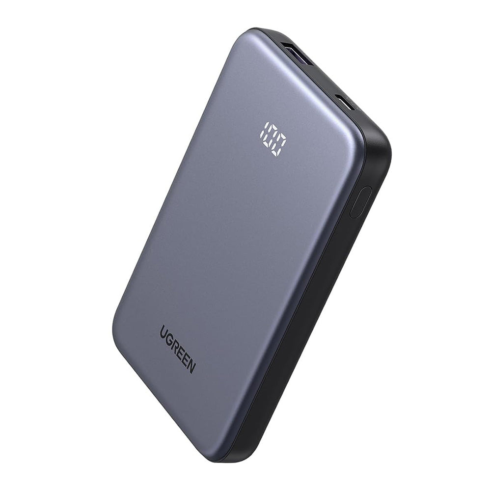 Ugreen - Power Bank PB507 (75131B) - Fast Charging, Digital Display, USB, Type-C, 22.5W, 10000mAh - Grey