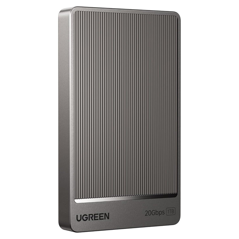 Ugreen - External Solid State Drive (35270) - USB Portable SSD, 1TB, 20Gbps, Gen2x2, Smart Chip, Dual Cooling - Grey