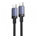 Ugreen - Data Cable L532 (65906) - Type-C to Type-C, Fast Charging, 240W, 5A, 480Mbps, E-Marker Chip, Nylon, 0.5m - Gray
