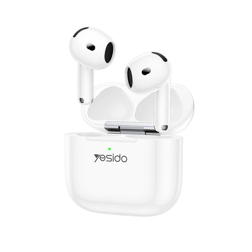 Yesido - Wireless Earbuds (TWS32) - with ANC, Microphone, Bluetooth 5.4, Half-In-ear Design, 300mAh - White