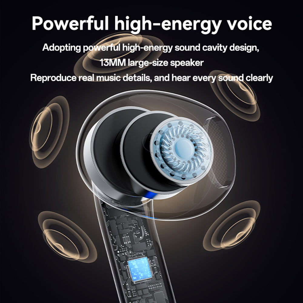 Yesido - Wireless Earbuds (TWS32) - with ANC, Microphone, Bluetooth 5.4, Half-In-ear Design, 300mAh - White