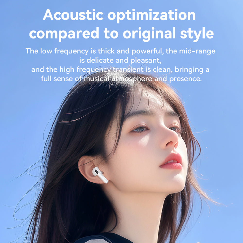 Yesido - Wireless Earbuds (TWS32) - with ANC, Microphone, Bluetooth 5.4, Half-In-ear Design, 300mAh - White