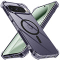 Techsuit - Shockproof Clear Silicone MagSafe - Google Pixel 10 Pro XL - Smoke Black