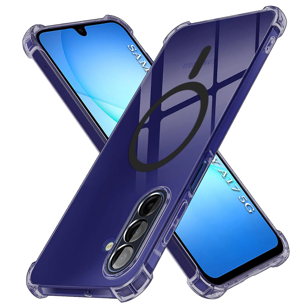 TechSuit Husa de protectie Techsuit Shockproof Clear Silicone MagSafe compatibil cu Samsung Galaxy A17 5G / A17 4G, Negr