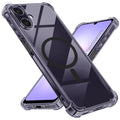 Techsuit - Shockproof Clear Silicone MagSafe - Samsung Galaxy A07 4G - Smoke Black