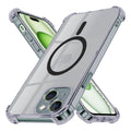 Techsuit - Shockproof Clear Silicone MagSafe - iPhone 15 Plus - Smoke Black