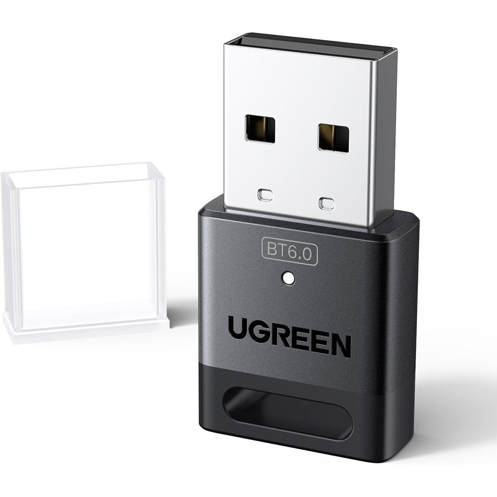 Ugreen - Wireless Adapter (75073) - USB, Bluetooth 6.0, Plug & Play, for Windows 11/10/8.1, EDR, BLE Technology - Black