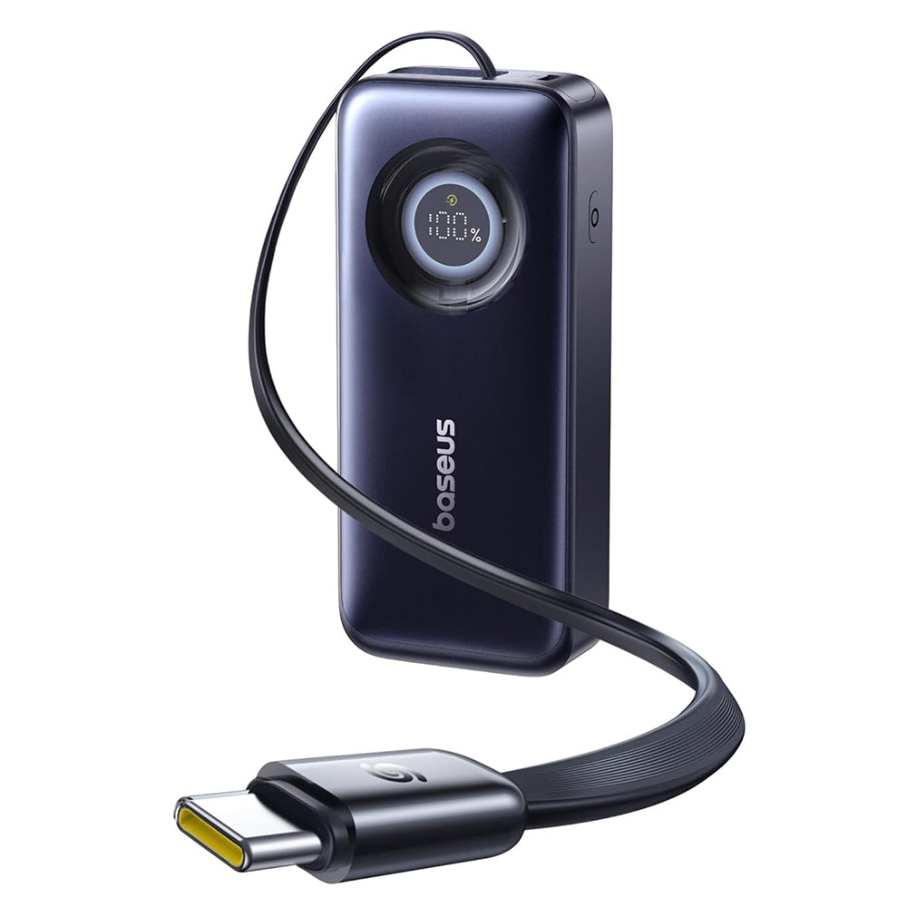 Baseus - Power Bank Enercore CR11 (E0027H00) - with Built-in Type-C Cable, 20.000mAh, 67W, Portable Design, Digital Disp