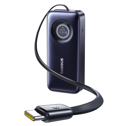 Baseus - Power Bank Enercore CR11 (E0027H00) - with Built-in Type-C Cable, 20.000mAh, 67W, Portable Design, Digital Disp