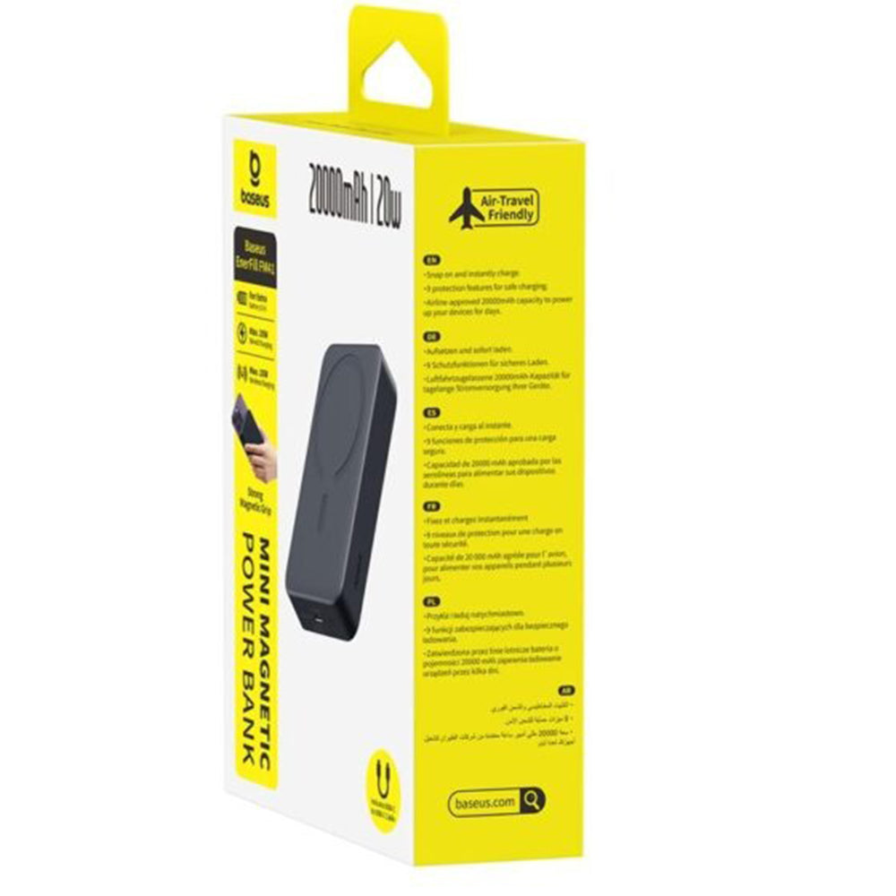 Baterie externa Baseus EnerFill FM41 (E0027U00), 20000mAh, 20W, Negru