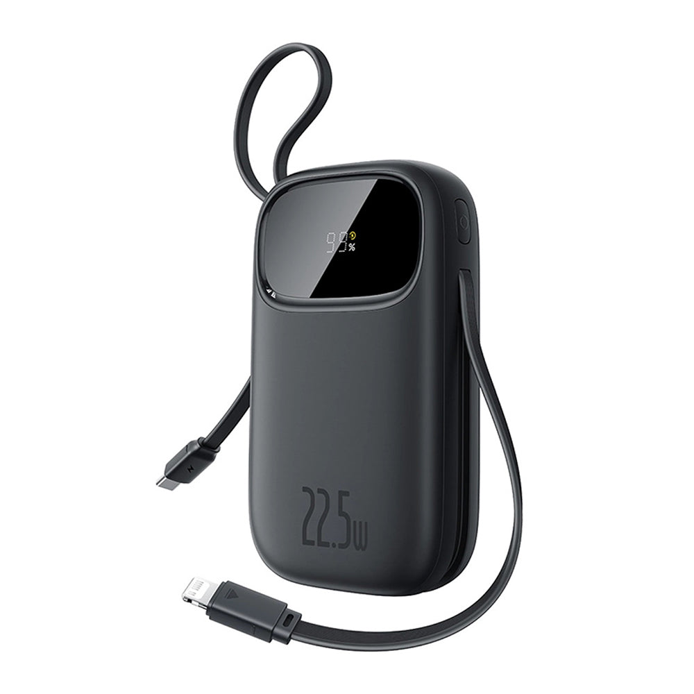 Baseus - Power Bank EnerFill FC31 (P10082106123-00) - USB, Type-C, with Cable, 22.5W, 10000mAh, Digital Display - Black