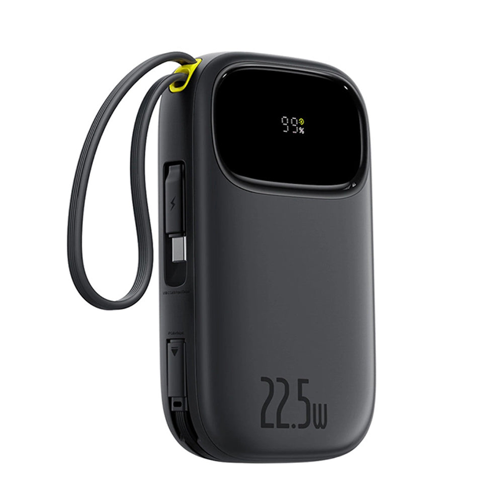 Baseus - Power Bank EnerFill FC31 (P10082106123-00) - USB, Type-C, with Cable, 22.5W, 10000mAh, Digital Display - Black