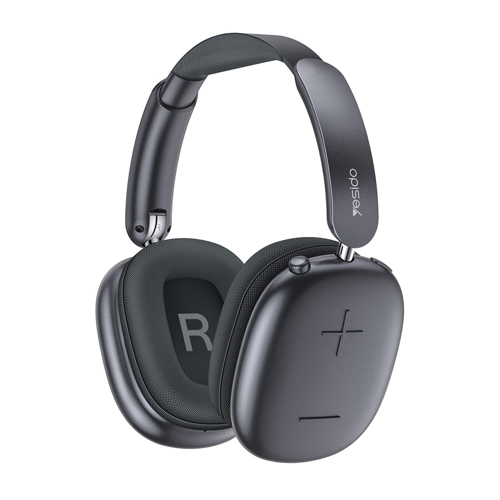 Yesido - Wireless Headphones (EP10) - with Bluetooth, Hi-Fi, Support Jack, 400mAh - Black