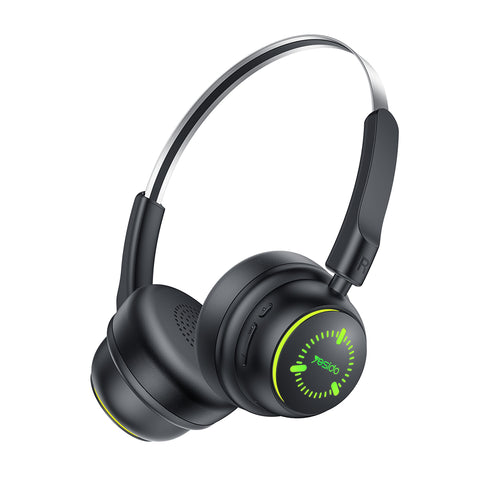 Yesido - Wireless Headphones (EP15) - for Kids, with Bluetooth, 40mm Speakers, 300mAh - Black