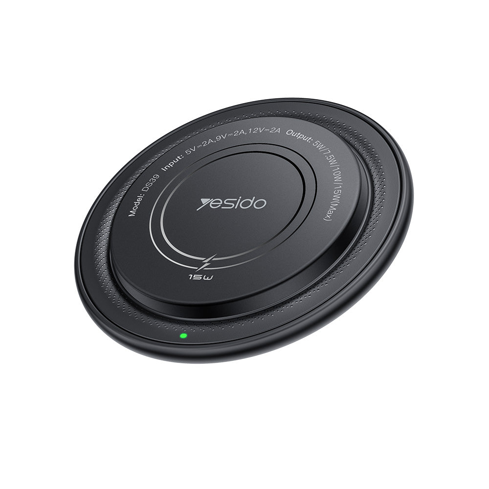 Incarcator Yesido (DS39), Type-C, 15W, LED Indicator, Negru