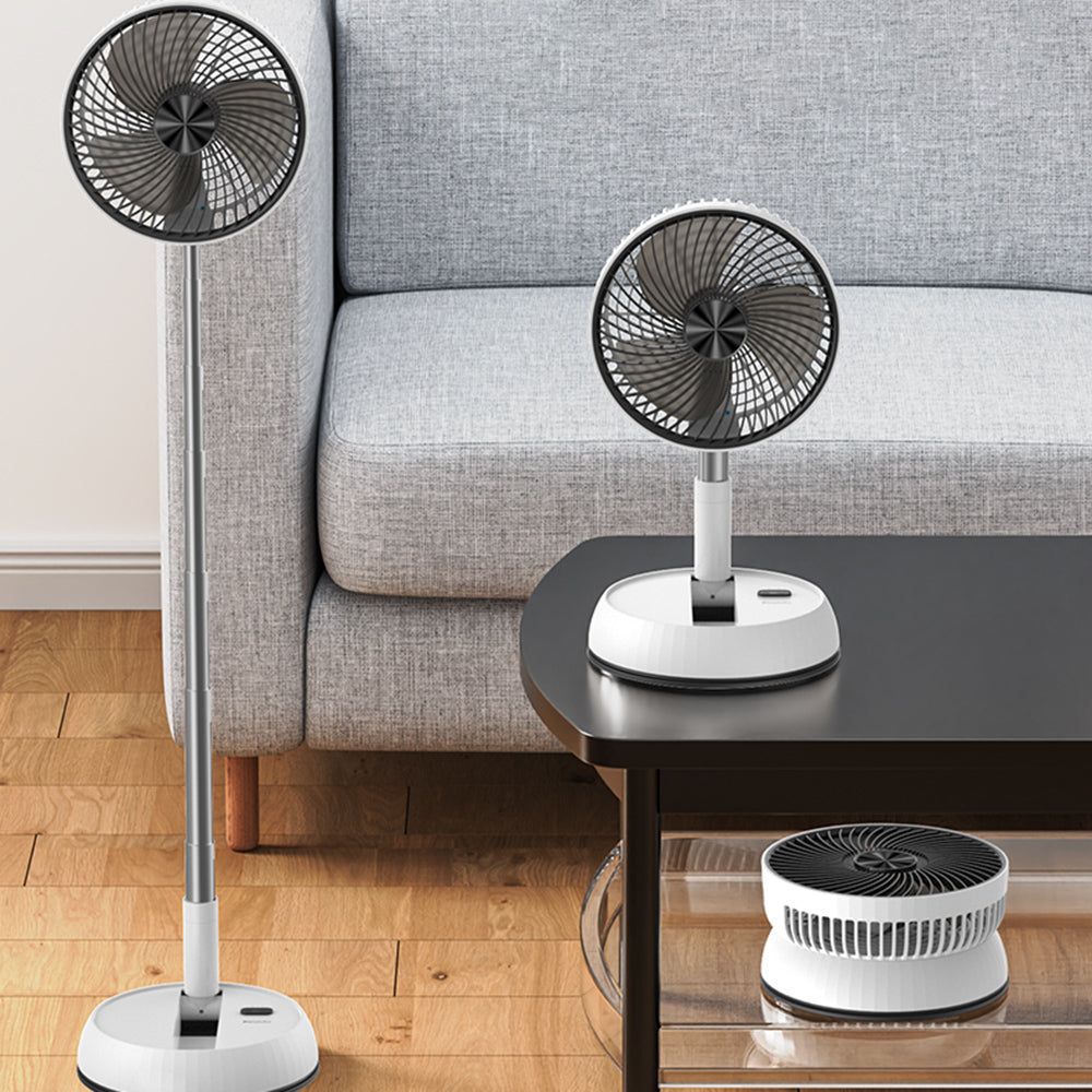 Yesido - Premium Fan (YF11) - Adjustable Height, Foldable, Portable, 3 Wind-Speed Settings, Remote Control, 6000mAh - Wh
