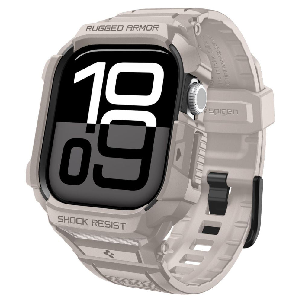 Spigen - Rugged Armor Pro V2 (ACS10496) - Apple Watch 10 42mm / Watch 11 42mm - Dune Beige