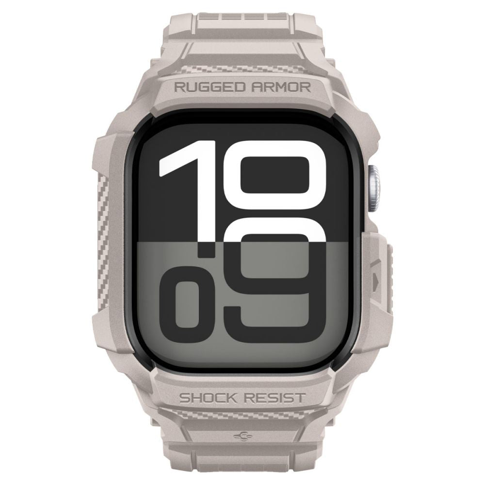 Spigen - Rugged Armor Pro V2 (ACS10496) - Apple Watch 10 42mm / Watch 11 42mm - Dune Beige