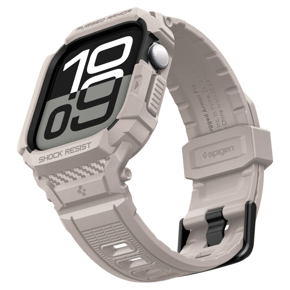 Spigen - Rugged Armor Pro V2 (ACS10496) - Apple Watch 10 42mm / Watch 11 42mm - Dune Beige